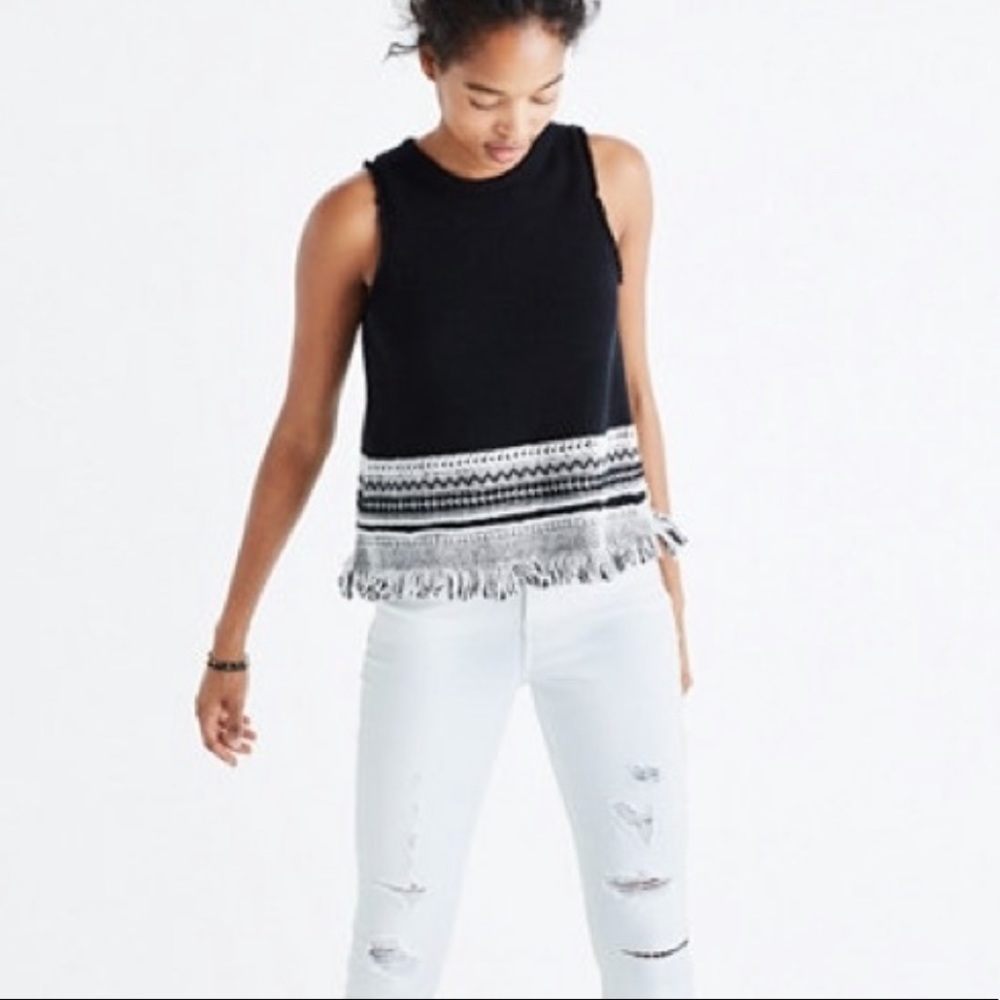 Madewell villa grove sweater tank